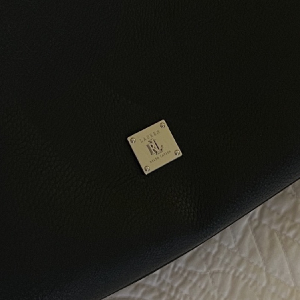 Lauren Ralph Lauren Black Work Tote Purse - Picture 7 of 7